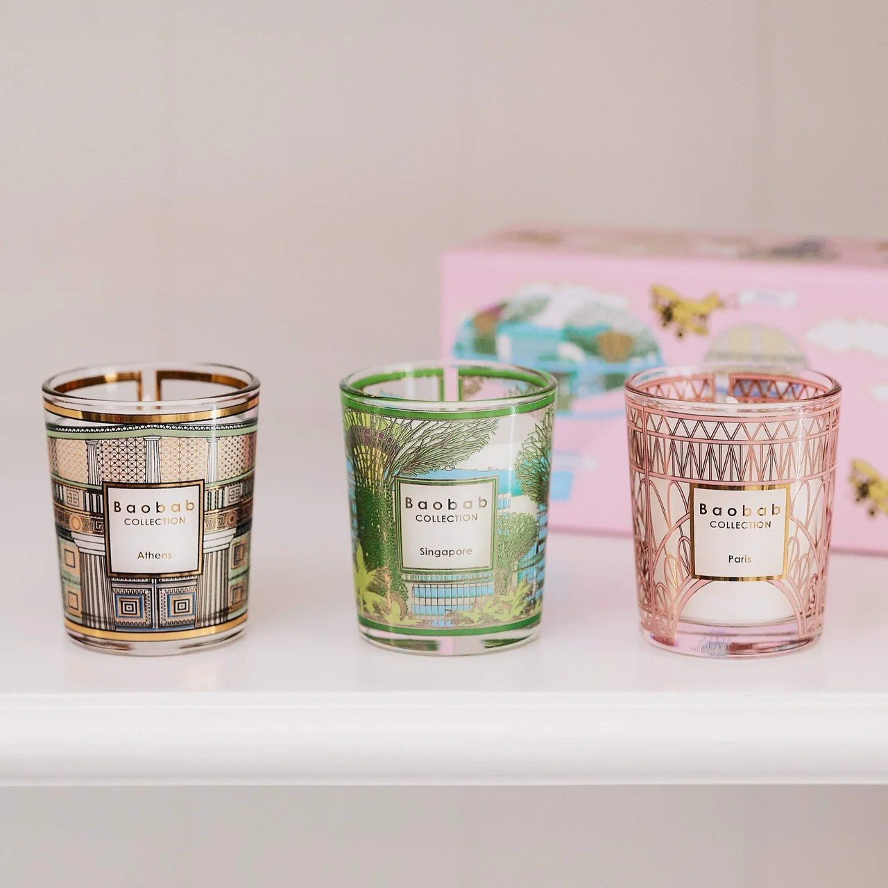طقم الهدايا تريو سنغافورة أثينا باريس من Baobab Collection صورة إضافية