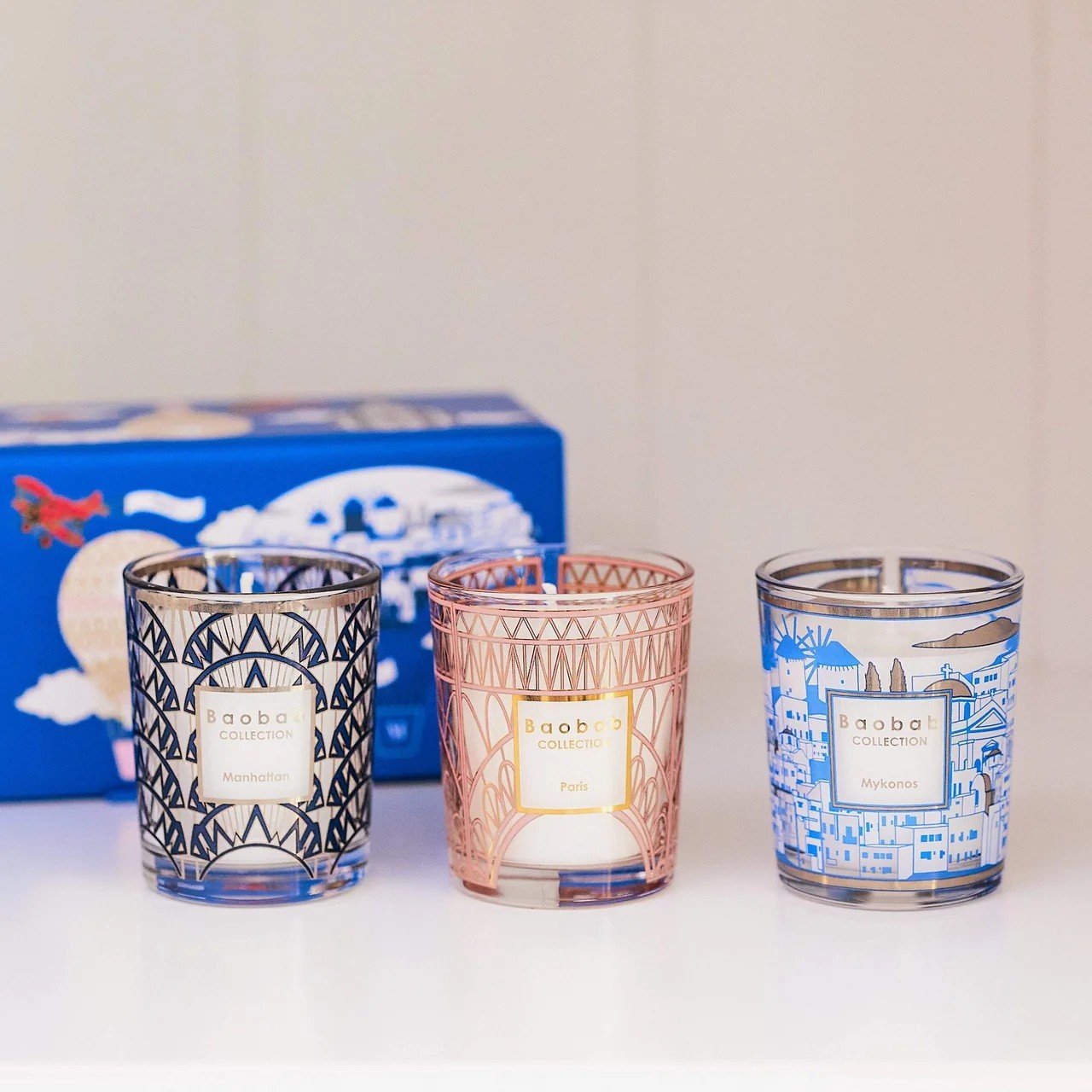 طقم الهدايا تريو مانهاتن باريس ميكونوس من Baobab Collection صورة إضافية